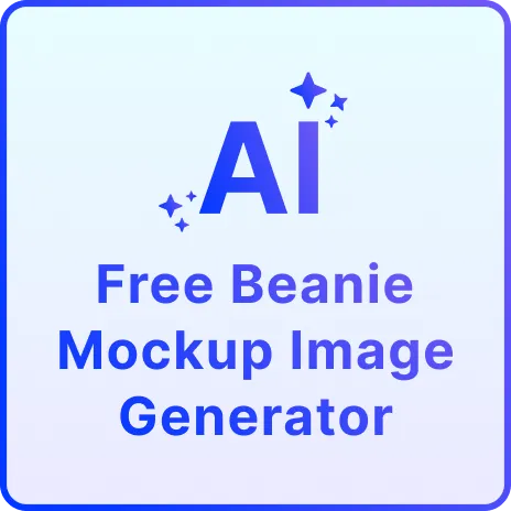 Free AI Beanie Mockup Image Generator, Free AI Beanie Mockup Maker Online